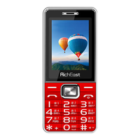RichEast 560 5G全网通 红色 4GB+8GB 功能机+电池+充电器+手机壳