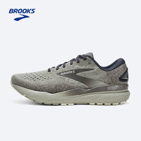  BROOKS/布鲁克斯 减震透气 男士跑鞋 男款 雾灰/灰色/椰奶 42