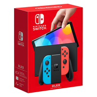 Nintendo Switch OLED版 日版 红蓝主机+塞尔达传说1+2套装 游戏机