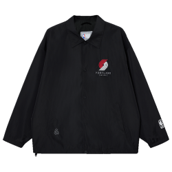 杰克琼斯 杰克·琼斯（JACK&JONES）26年新款休闲外套男装春秋季NBA翻领潮流宽松黑色男士夹克