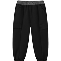  MQD/马骑顿 户外登山 儿童工装裤 黑色 160