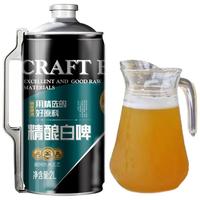 junjia/俊佳 全麦芽发酵 白啤酒  1x1x2000ml 听装 2L