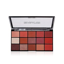KAXWR Makeup revolution 15色眼影盘桃花珠光哑光大地色品牌彩妆盘防水