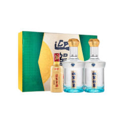 迎驾贡酒 钻星浓香型白酒42度450ml*2+125ml礼盒装
