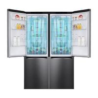 LG 乐金 M450S1+M450S1 风冷十字对开门冰箱 680L 银色