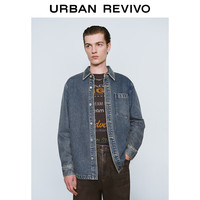 URBAN REVIVO 男士牛仔衬衫