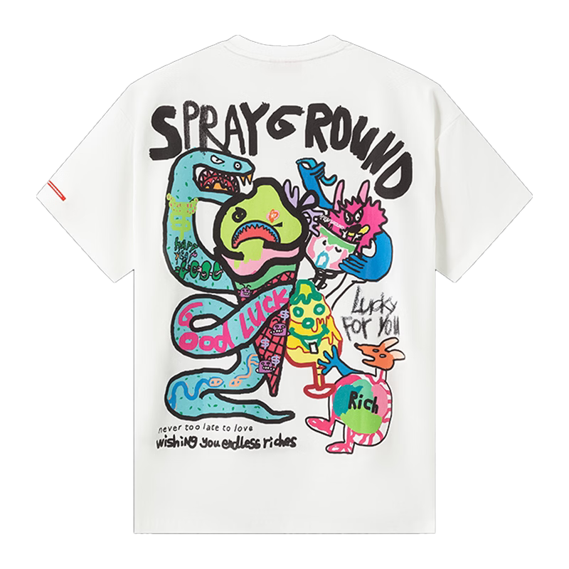  SPRAYGROUND 联名设计 T恤