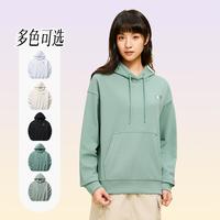 安踏 连帽套头女子春装长袖休闲时尚潮流百搭简约宽松圆领上衣卫衣女