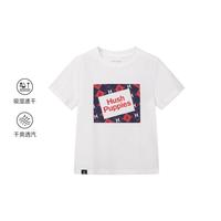 暇步士 速干男女大童26年新款夏季短袖圆领衫潮流经典印花休闲运动T恤