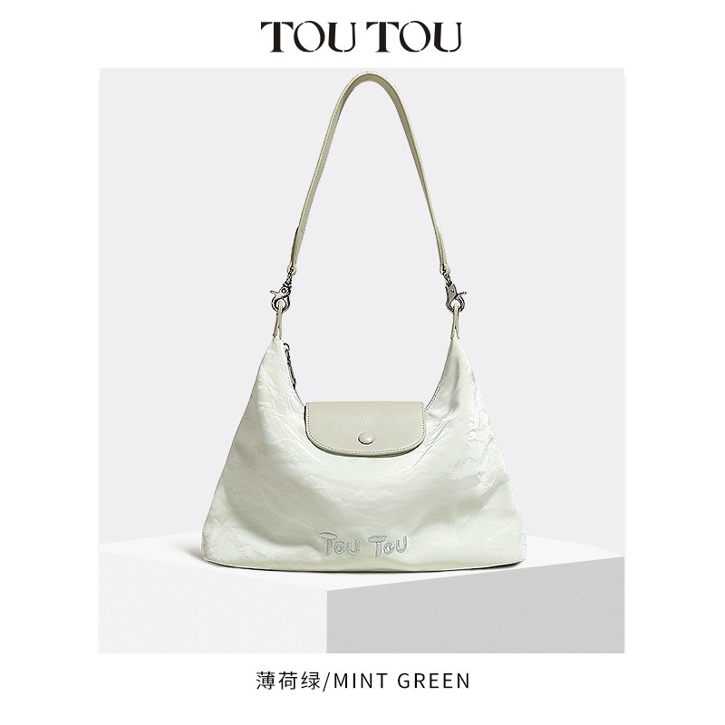  toutou 大容量 女士单肩斜挎包
