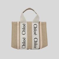  Chloé/蔻依 Logo印花 女士托特包