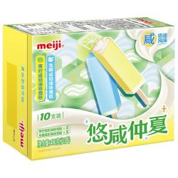 明治 冰淇淋雪糕 青柠&生椰咸奶油48g*10支 任选五件到手50支