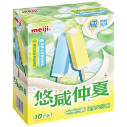 明治 .冰淇淋雪糕  青柠&生椰咸奶油48g*10支
