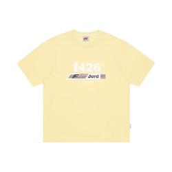 F426 趣味字母旗帜logo 男士短袖T恤