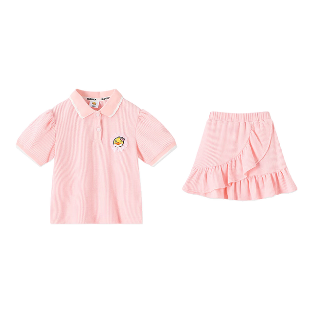 B.Duck 童装 女童短袖短裙两件套