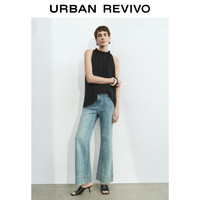 URBAN REVIVO 木耳系带 女士衬衫