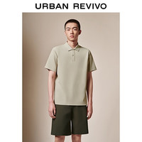 URBAN REVIVO 商务轻通勤 男士Polo领短袖T恤
