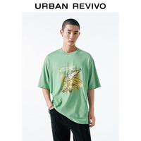  URBAN REVIVO 趣味休闲印花 男士短袖T恤
