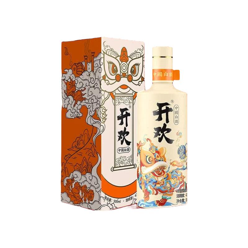 开欢 纯粮酿造 白酒  单瓶装 42%vol 500mL