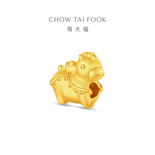周大福 独角兽金章 足金 EOR1704