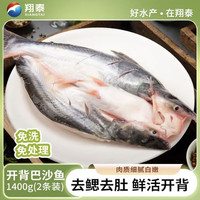 翔泰 海南开背巴沙鱼 1400g/2条 龙利鱼免处理 生鲜 鱼类 海鲜水产