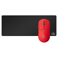  logitech/罗技 轻量化 无线游戏鼠标+桌垫  红色