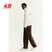  H&M 宽松版型 男士连帽衫