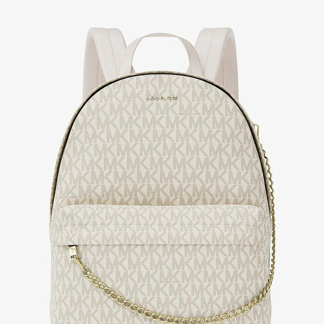 MICHAEL KORS 女士双肩背包 大号印花帆布