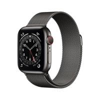 Apple 苹果 Watch Series 6 智能手表 40mm GPS+蜂窝款版 石墨色不锈钢表壳 石墨色米兰尼斯表带（GPS、心率、血氧)