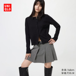 优衣库 打褶 女士休闲裤