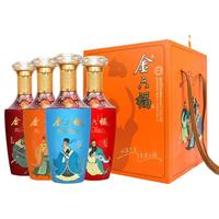 金六福 走进三国 52%vol 浓香型白酒 500ml*4瓶 整箱装