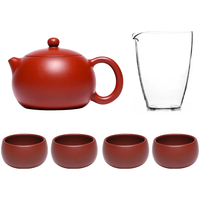  紫来顺 纯手工 紫砂壶套组+茶杯