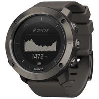 SUUNTO 颂拓 SS022226000 智能手表 50mm 黑色 不锈钢版 硅胶表带 灰色 (GPS)