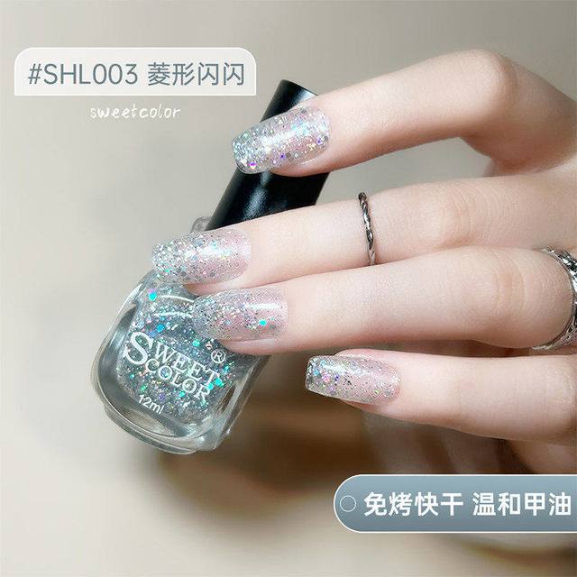 Sweet Color 炫光快干免烤天然环保温和无毒水性指甲油2026热卖