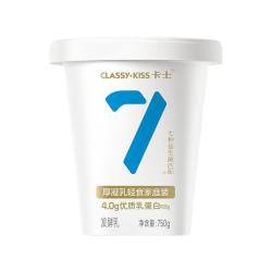卡士 007无蔗糖低GI酸奶750g桶装