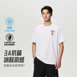 安踏 3A抗菌冰肤 男士棉T短袖