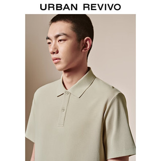  URBAN REVIVO 商务轻通勤 男士Polo领短袖T恤