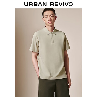  URBAN REVIVO 商务轻通勤 男士Polo领短袖T恤