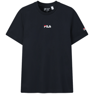 FILA 凉感透气 男士短袖T恤 传奇蓝-NV