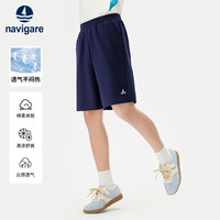 navigare 男童休闲五分裤 藏蓝