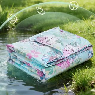 富安娜 花意满庭七孔抑菌印花夏凉被 152*210cm