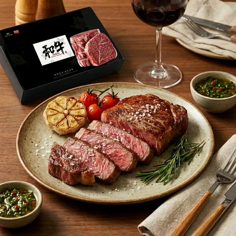 和牛性价比首选、口粮必囤：FRESH·FOUR SEASONS 谷饲原切和牛M4-5雪花牛排 净重2.4斤