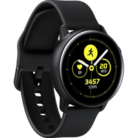 SAMSUNG 三星 Galaxy Watch Active GPS智能手表 40mm 黑色 硅胶表带 黑色( 户外运动轨迹、移动支付、音乐播放、睡眠检测)