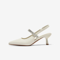  BASTO/百思图 通勤 女士凉鞋 米白色 37