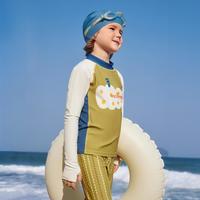 kk树 防晒耐氯 儿童连体泳衣