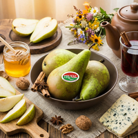 软熟后入口即溶，超甜：都乐 比利时进口啤梨 净重3斤装