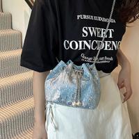 万月 链条水桶包高级感水桶包夏季2025款链条斜挎手包女单肩