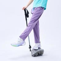 特步 男童女童2026新品夏季纯色简约日常休闲百搭速干梭织运动长裤