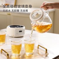 URINGO 养生壶纯玻璃恒温 小型烧水壶煮炖煮花茶壶1.2L款