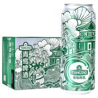 TSINGTAO/青岛啤酒 青岛风光系列 栈桥风光9度 500ml*12听 听装 500ml